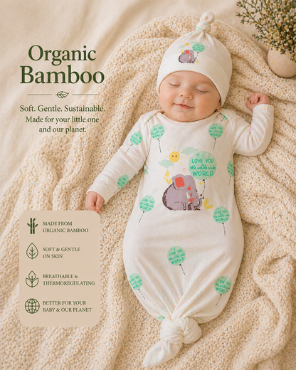 Organic Bamboo Sleep Sac  w/Beanie
