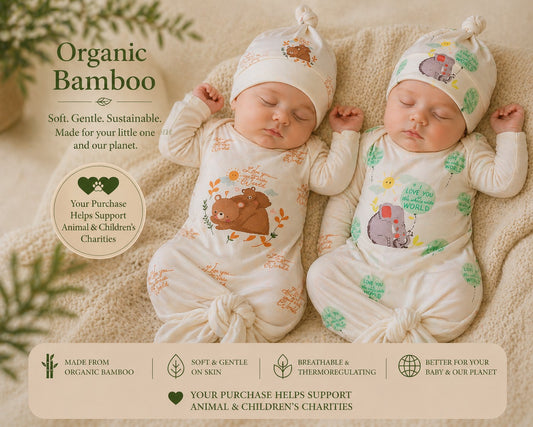 Organic Bamboo Sleep Sac  w/Beanie