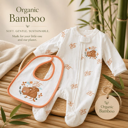 Organic Footed Jammie w/ Bib