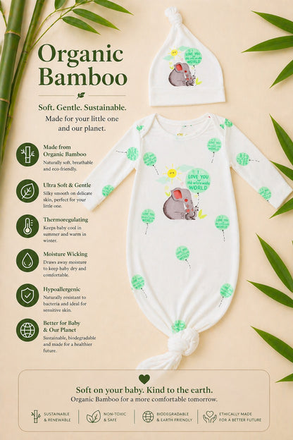 Organic Bamboo Sleep Sac  w/Beanie