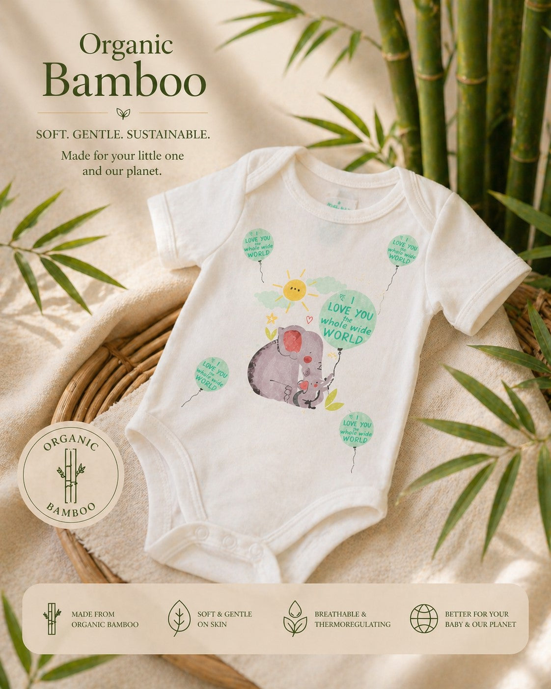 Organic Bamboo Onesie